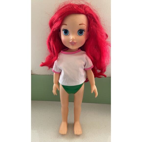 Ariel 16" Disney Animator's Collection Toddler Doll Little Mermaid With Clothes - Picture 3 of 5